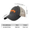 filename-1772618254-21-4gasziQ3Aw Front Printing Denim Mesh Baseball Cap