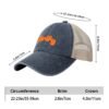 filename-1772618254-22-4gasziQ3Aw Front Printing Denim Mesh Baseball Cap