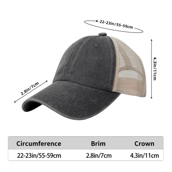 filename-20251113095747-qa2DYsWhBO Front Printing Denim Mesh Baseball Cap